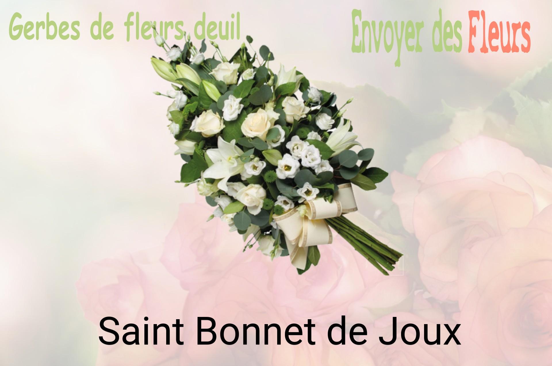 Gerbe de fleurs de deuil livrée à Saint-Bonnet-de-Joux